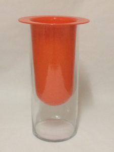 Orange Contemporary vase