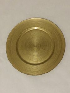 Circle Gold Charger Plate